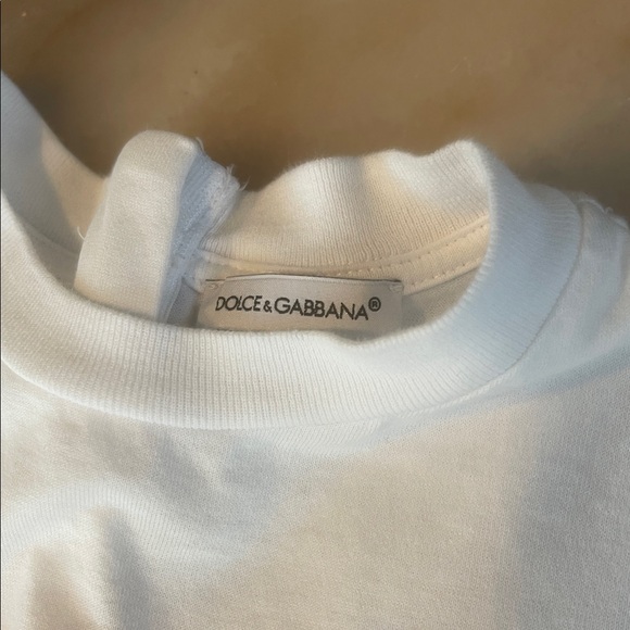 Dolce & Gabbana White and Multicolor Floral Kids Dress - Picture 4 of 6